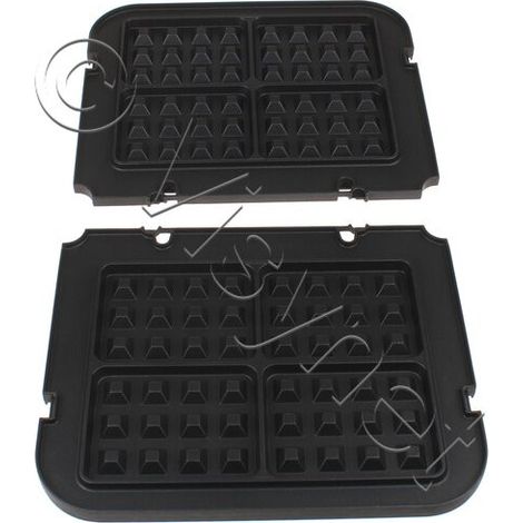 Lot de 2 plaques gaufres (1/3)