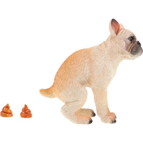 Figurine de chien Französische Bulldogge Harz Miniature Bulldoggenmodell Wohn et Bürodekor (1/5)