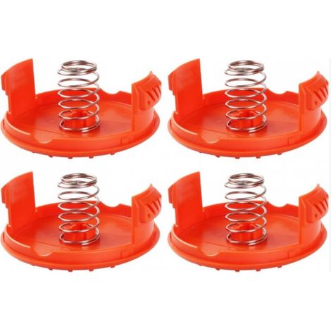 BEBUSINGOTO Set mit 4 Spulenkappen + 4 Ersatzfedern, kompatibel mit BLACK+DECKER RC-100-P Trimmern (1/5)