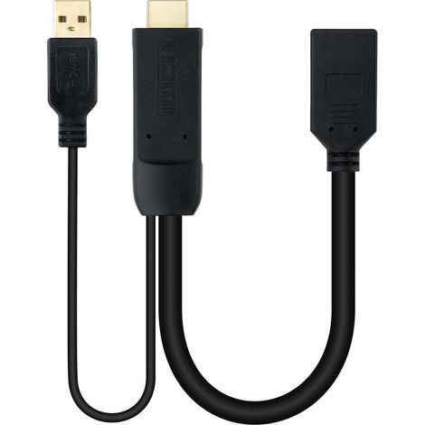 Cable DisplayPort a HDMI NANOCABLE 10.16.0205 20 cm Negro 4K Ultra HD (1/5)