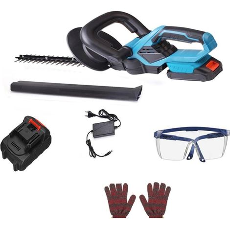 Taille-haie Taille-haie sans Fil Double Action Scie à élaguer Cutter Poignée rotative Outil de Jardin (Color : 1Battery, Size : W) (1/5)