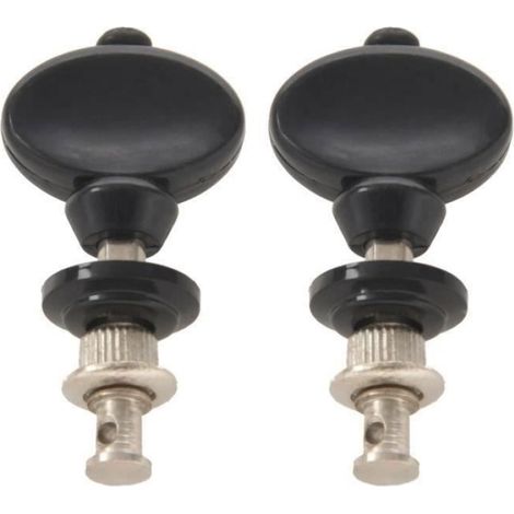Chevilles Broche - Réglage Pour Ukulele - Compatible Avec Instruments à Cordes - Noir - Lot De 8 (1/4)