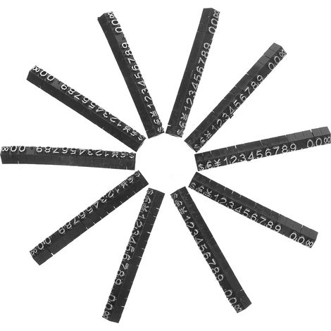 10 Pièces Preisschildwürfel aus Abs Kunststoff mit (1/5)