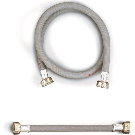 Tubo carico lavatrice con dadi nicheati FF 3/4"x3/4"x 200 cm 785800GN200