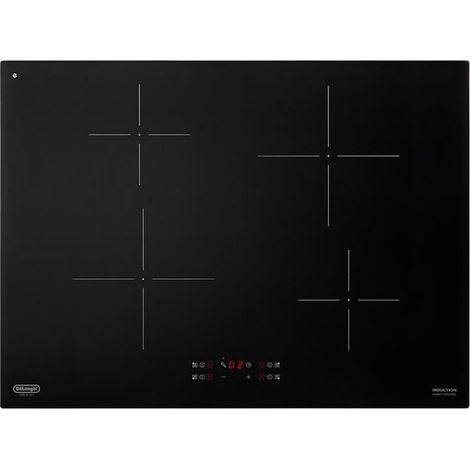 Delonghi – Plaque à induction intégrée 70 cm – 4 foyers – Commande tactile – Puissance 7200 W – Pour cuisine moderne