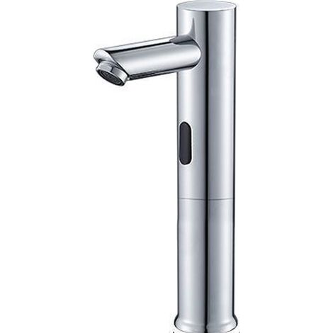 Automatik-Robinet d'évier ohne Kontakt mit Infrarot-Heizelement für Waschbeckentisch, verchromt (1/5)