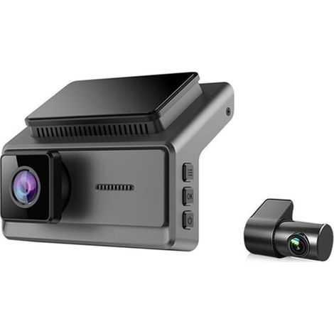 Dashcam da 3,75 pollici con doppia registrazione, Wi-Fi, video HD 2K + 1080p e rilevamento del movimento per montaggio sul parabrezza. (1/5)