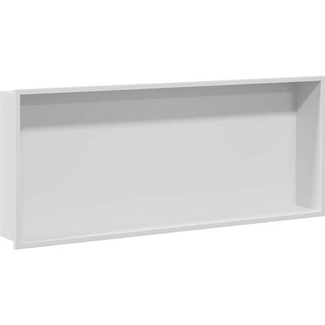 Maison Exclusive - Nicchia per doccia Bianco 75 x 30 x 9,5 cm Acciaio inossidabile