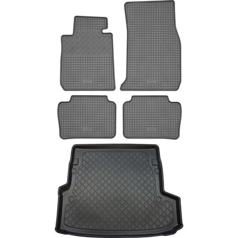 BMW 3er F31 Touring (5-Türer) von 12/2012-02/2019 SET - Gummifußmatten + Kofferraummatte