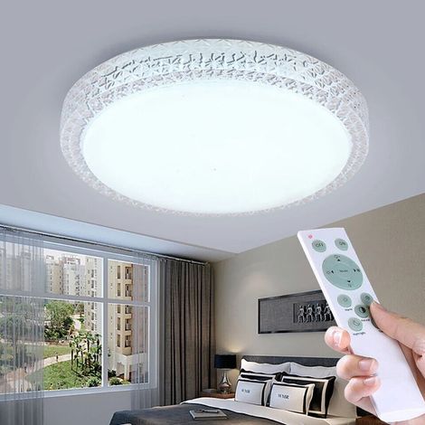 Plafoniera Lampadario da soffitto Luce Led 60W con Telecomando Timer Dimmerabile Effetto Glitter