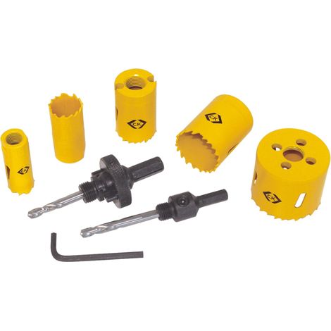 Kit scie cloche pour électricien 9 pièces 16 - 51 mm