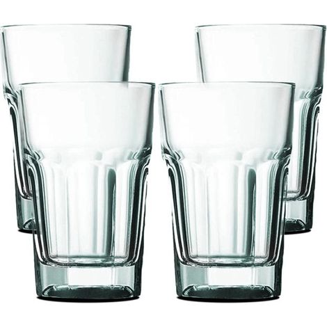 Verre à liqueur - JUANIO - Lot de 4 - 29,5 cl - Verre transparent - Résistants températures élevées (1/2)