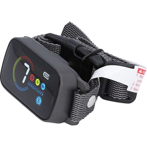 Collier anti-aboiements à ultrasons pour chien, étanche, pour chiens de grande, moyenne et petite taille, noir. (1/5)