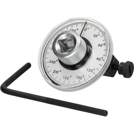 Clé dynamométrique d'angle goniomètre 1/2 pouces, indicateur de couple d'entraînement, jauge d'angle de rotation, outil de garage de voiture, mesure automatique réglable (1/5)