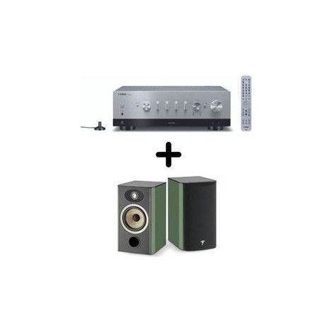 Pacchetto amplificatore e diffusori Hifi - YAMAHA - R-N800A + Focal Aria Evo X N°1 - Argento - Diffusori Verdi