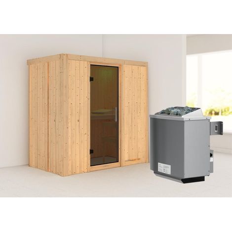 Variado( Front),9KW intr.Strg graphitfarbende Ganzglastür