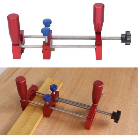 Chariot de guidage manuel à rail de poussée pour serre-joints de sécurité à tenons en menuiserie, utilisé pour les scies à table, les tables de rabotage, les scies à ruban et les assemblages. (1/5)