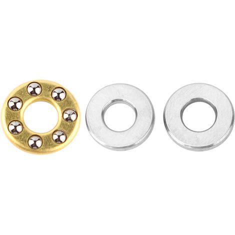 Jeu de 10 roulements à billes de butée miniatures de haute précision, en acier plat (F3-8M 3x8x3,5mm) (1/5)