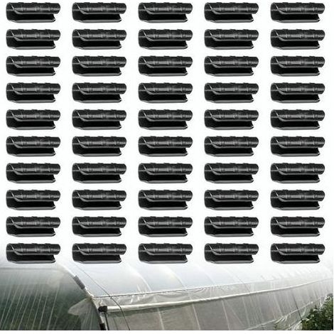Serre Clips,Pinces à Tuyau pour la Fixation des Housses au Jardin Serres,des Films,des Plantes,50pcs 20mm (1/5)