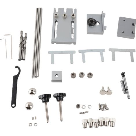 [JAMAIS UTILISÉ]Gabarit de perçage 3 en 1 pour tourillons, avec guide de perçage et poinçon auto-centreur, et tige d'extension de 600 mm (1/5)