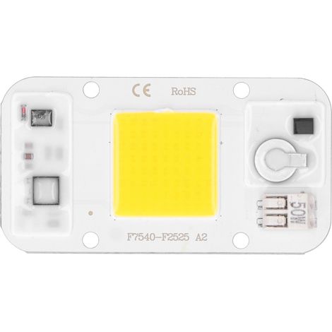 Panneau LED COB 20W/30W/50W 220V Blanc Chaud Lumière Plein Spectre, sans Soudure (Blanc 50W) (1/5)