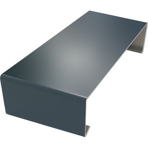 Eclisse extérieure pour couvertine alu Couleur - Gris Anthracite - RAL 7016, Largeur - 285 mm - ALUHOME