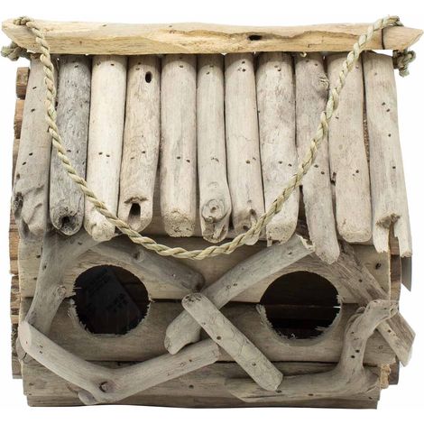 Nichoir en bois flotté - Double- Vendu par 1 (1/3)