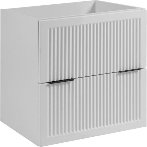 Waschtischunterschrank 60 cm - Weiß - Modernes Design - Praktisch und elegant (1/5)