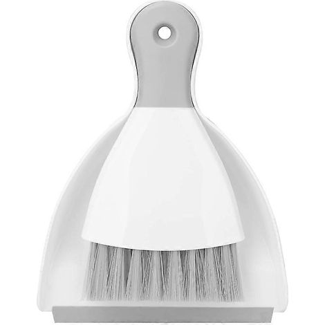 Ensemble balai et pelle à poussière, mini pelle à poussière portative avec brosse de nettoyage pour la maison, le bureau, le canapé. (1/5)