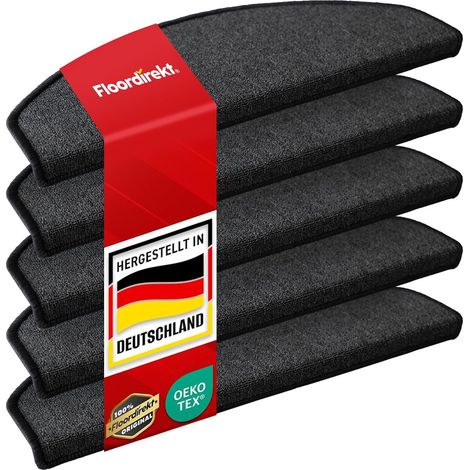 x15 Tapis de marche demi-circulaires London Pro - Anthracite