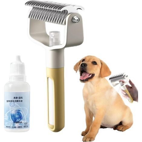 Brosse À Vapeur Pour Chat Peigne à Double Face Auto-Nettoyant - Brosses À Brume Pour Chats D'Intérieur Contre La Perte De Poils - Pour Chiots & Chatons de Taille Petite Moyenne & Grande pour Massage (1/5)
