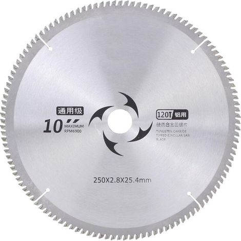 Lame de scie circulaire universelle en alliage dur pour coupe du bois - Disque de coupe 120 dents (1/5)