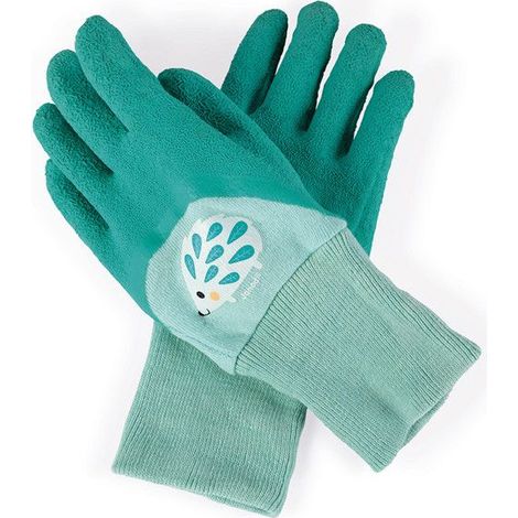 Gants de jardinage enfant – Happy Garden – Coton – Vert – 1 paire (1/2)