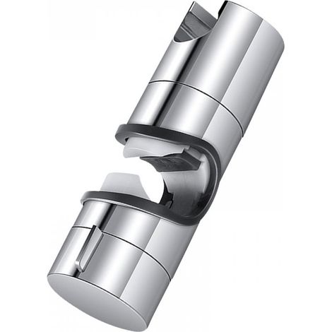 1PC Adjustable Shower Bracket for Shower Column - Diameter 20-25mm, Chrome-Plated ABS (1/3)