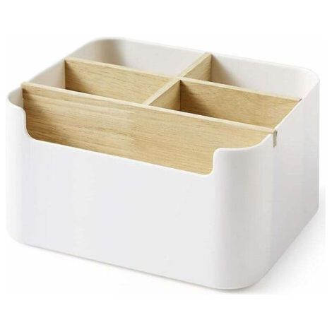 QORVA-Boîtes de Rangement de Bureau, Organisateur De Bureau Amovible, Porte Stylo Bureau Bois, Accessoire Bureau/Porte Stylo, Multifonction Fourniture Bureau Pour la Maison D'école de Bureau-Fei Yu (1/4)