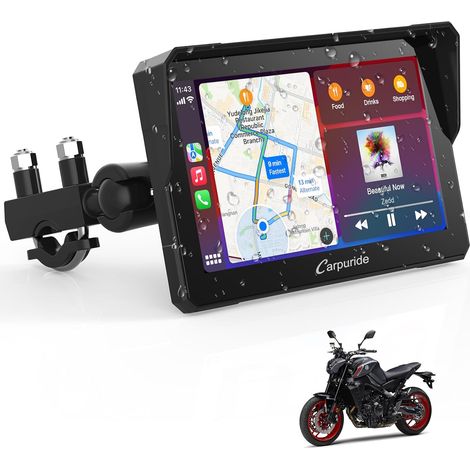 W702 7 Inch Wireless CarPlay and Android Car Screen Portable Waterproof Touch Screen, Bluetooth Trans, GPS Navigation. (1/5)