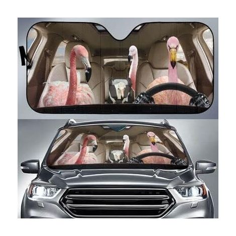 Couverture Pare-Brise Voiture Funny Clydesdale Horse Family