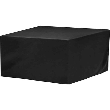 Housse Protection Table Jardin - 80x80x80 cm - Tissu Oxford Imperméable Anti-UV Résistant Vent - Noir - 1 Pièce (1/5)