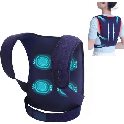 Massagegerät, Rückenmassagegerät mit Heizfunktion, Rückenbandage, 3 Temperaturstufen, ergonomischer Rückenstützgürtel. (1/5)