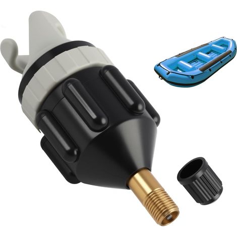 Universeller SUP-Pumpenadapter – Luftventil für Stand-Up-Paddle-Boards, Kompressoren, unverzichtbares Zubehör für Paddel, Schlauchboote und Paddleboards – kompatibel mit 6- bis 8-Loch-Ventilen (1/5)