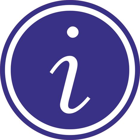 Informationsaufkleber – INFORMATIONSPUNKT 10 cm (1/2)