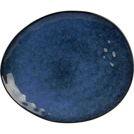 Lot de 6 Assiettes Plates "Au Grès" 27cm Bleu (1/5)