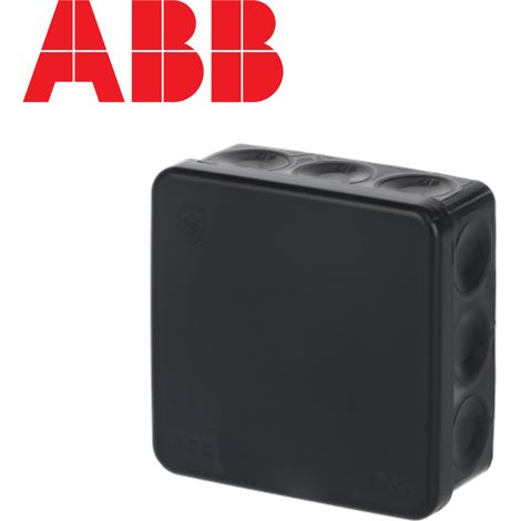 Boîte de dérivation noire IP65 H86xL86xP39mm (1/4)