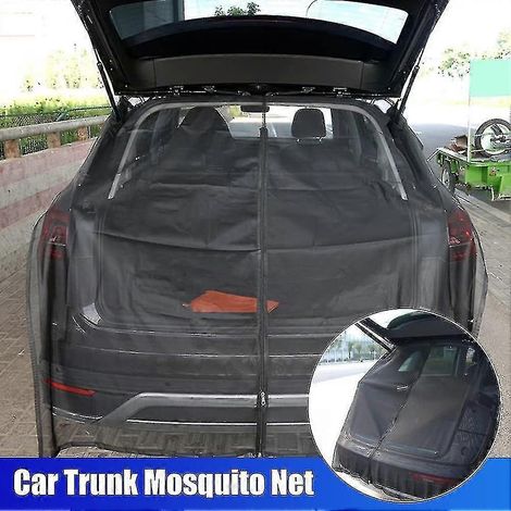 Moustiquaire de hayon de voiture, pare-soleil, fixation magnétique, anti-moustiques pour camping et autotour, XL 126-135 cm (1/5)