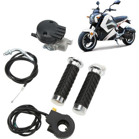 Gasanschlag-Kit für Griffe, kompatibel mit Motorrädern und E-Bikes mit 49-80 cm³ Hubraum. (1/5)