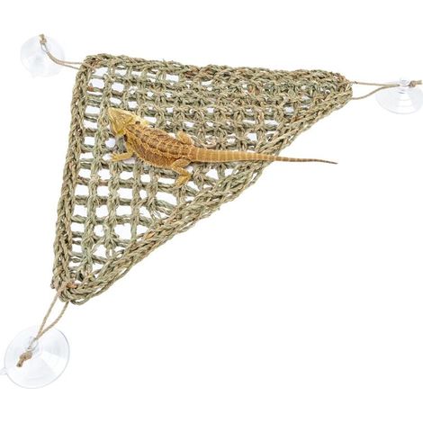 Tapis pour animaux de compagnie en corde d'herbe d'eau, tapis de sol tissé, carré, triangle, rectangulaire, tapis en maille tissée pour plantes (1/4)