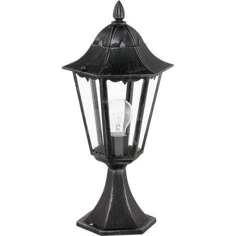 Lámpara exterior eglo clásica negro 47 cm aluminio