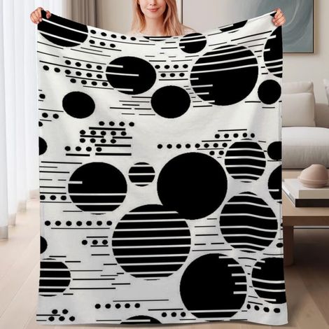 Couverture de lit en polaire, microfibre douce et confortable légères printemps-été, décoration intérieure, excellent cadeau pour femmes et hommes, 6080 pouces (1/4)
