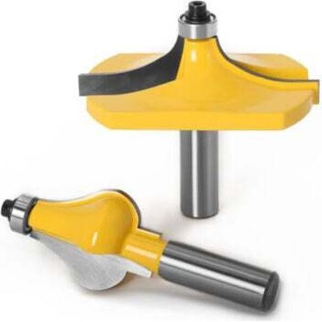 [NEVER USED] Set of 2 gluing cutters for woodworking, grooving cutters for router, 12 mm shank