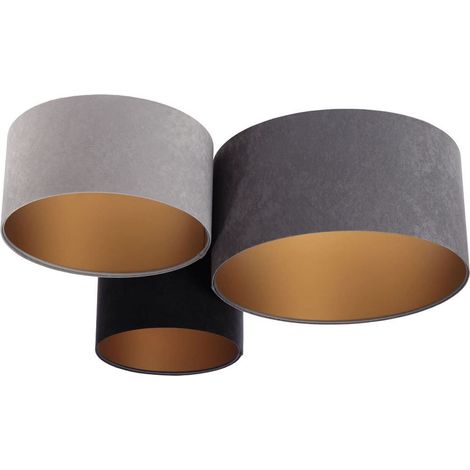 Plafonnier trio 080-03-053 - Gris, noir, gris, or (1/5)